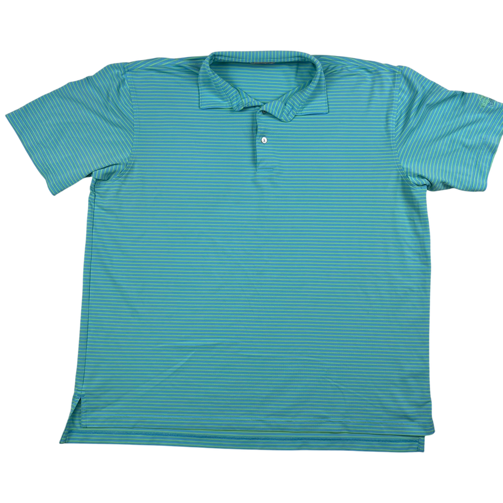 Peter Millar Polo Shirt Mens XL Summer Comfort Striped Performance Golf